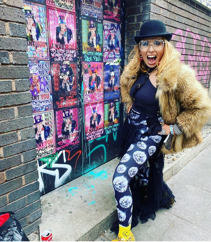 Best-Seller! Black Disco Ball Adult Leggings (Low Stock) House of Happy Threads