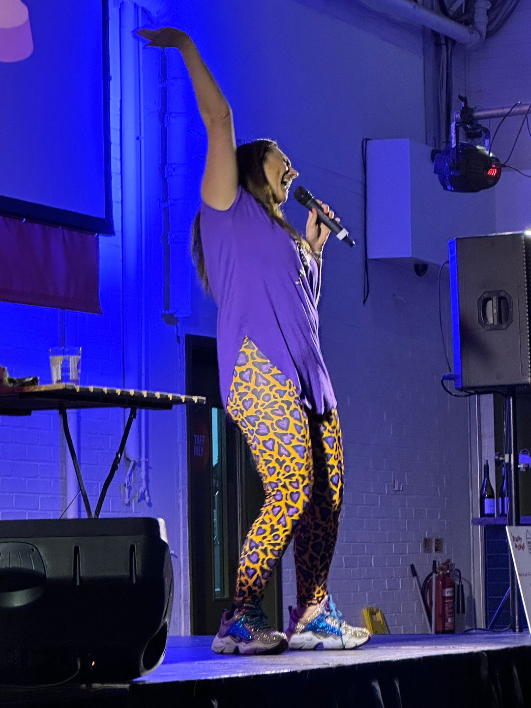 I Love Leopard Design by Funny Mummy Adult Leggings House of Happy Threads