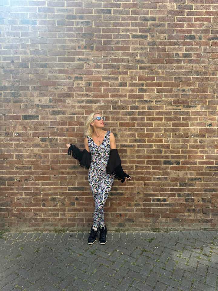 UV Neon Animal Print Reversible Catsuit House of Happy Threads