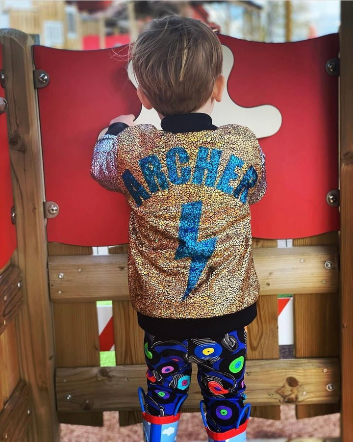 Blue Vinyl Leggings House of Happy Threads