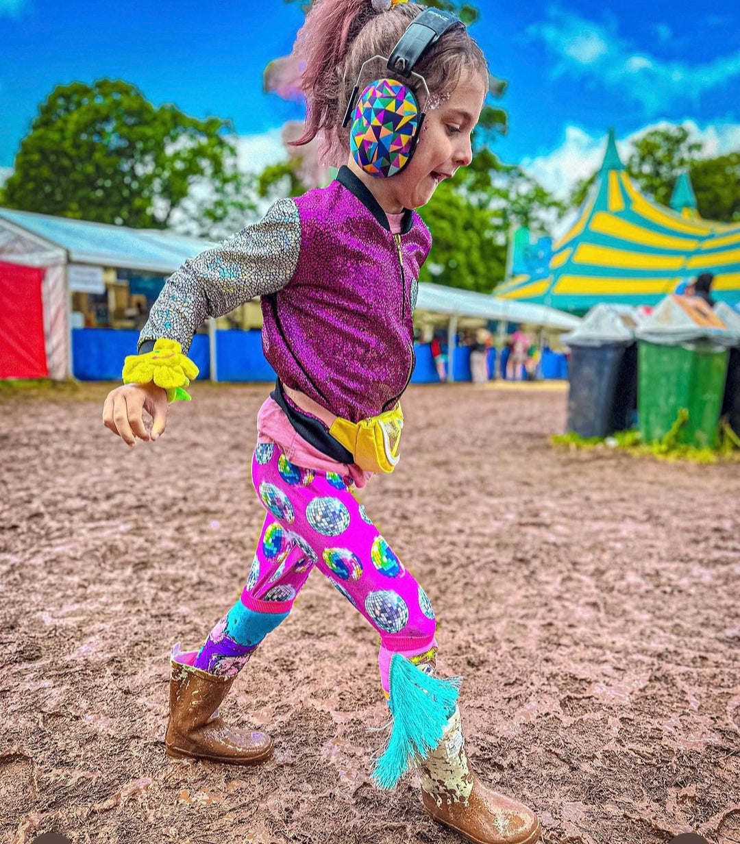 Pink Disco Ball Leggings House of Happy Threads