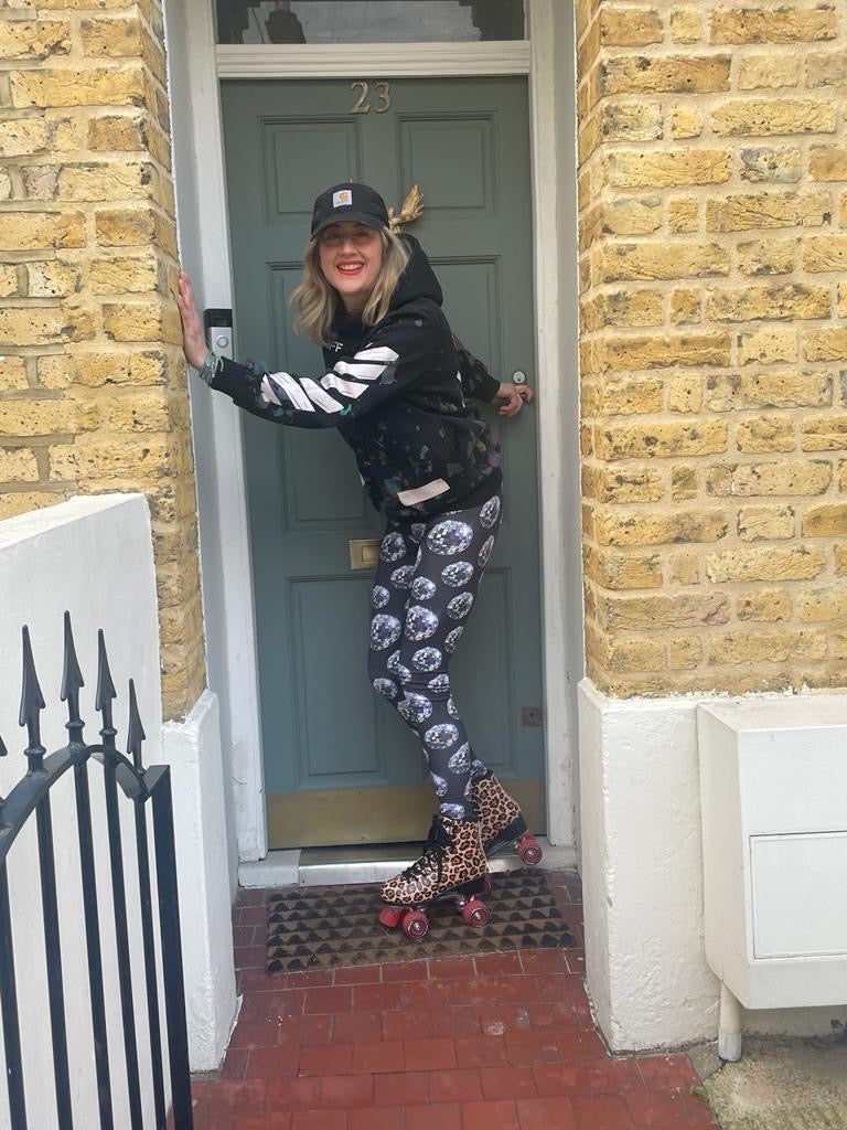 Best-Seller! Black Disco Ball Adult Leggings (Low Stock) House of Happy Threads