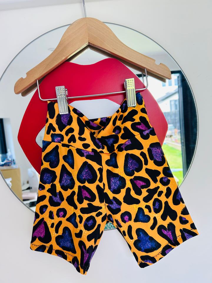 I Love Leopard Design by Funny Mummy Kids Shorts House of Happy Threads