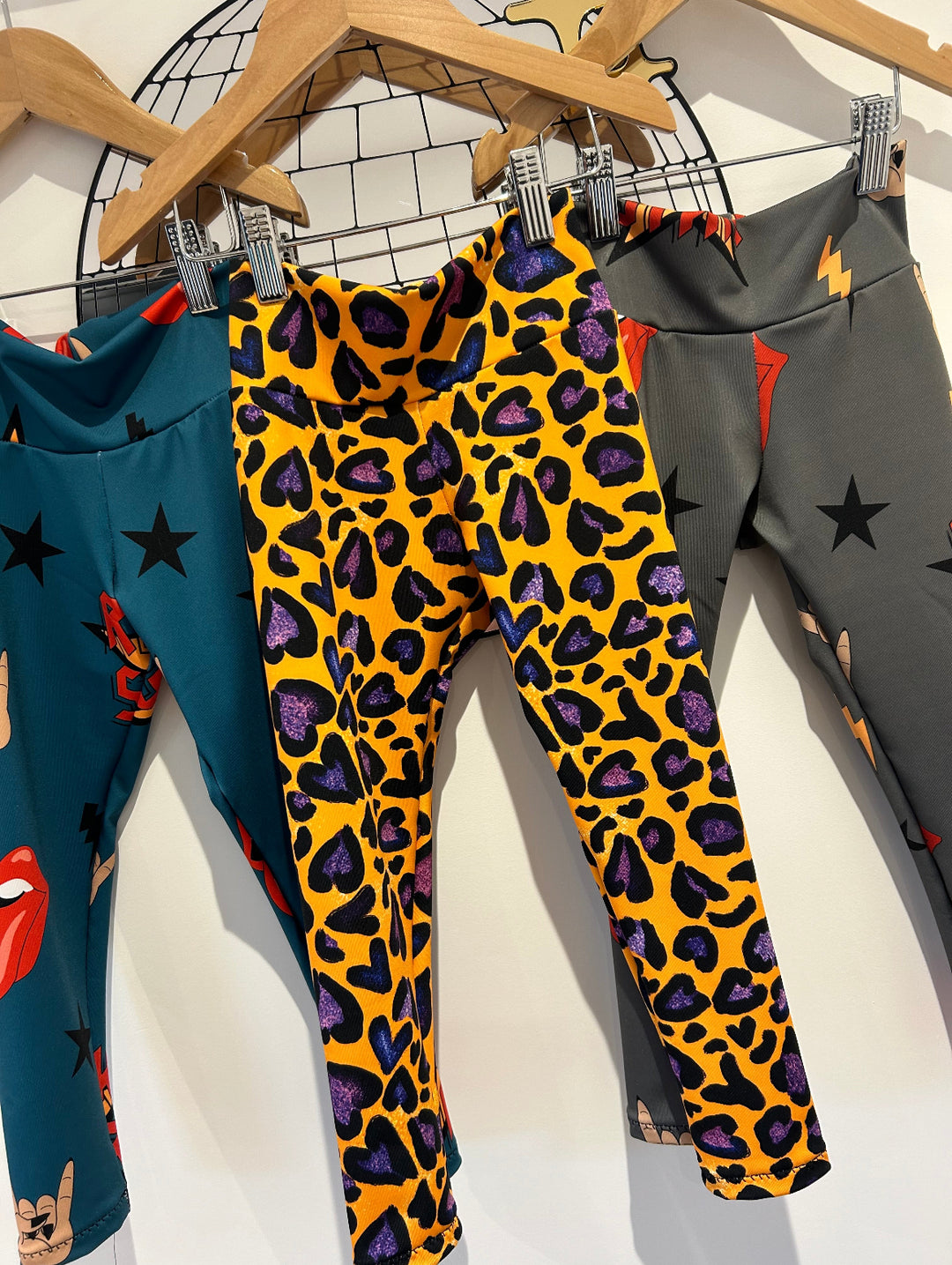 I Love Leopard Design by Funny Mummy Leggings House of Happy Threads