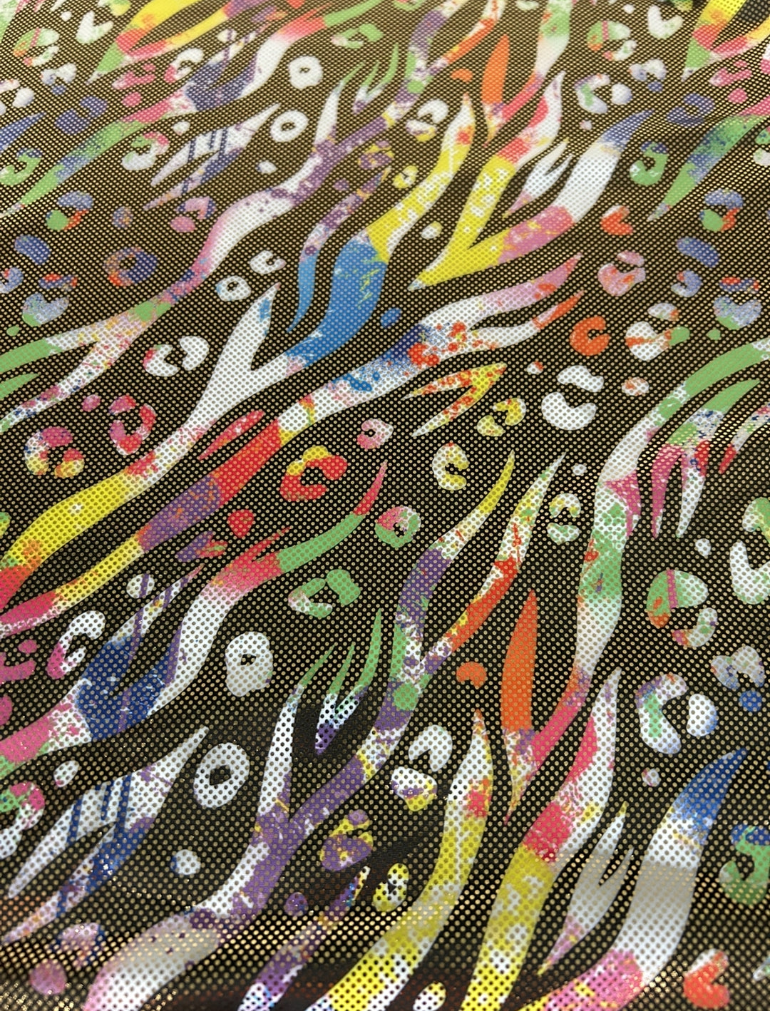 Zebra Neon (Holographic) Regular Top Co Ord House of Happy Threads