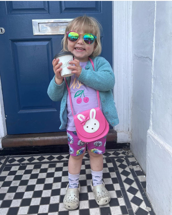 Pink Disco Ball Kids Shorts House of Happy Threads