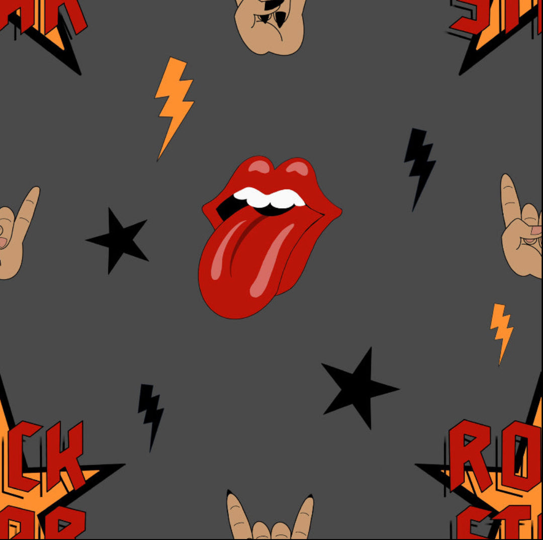 Grey Rockstar Tank Top (Regular) House of Happy Threads