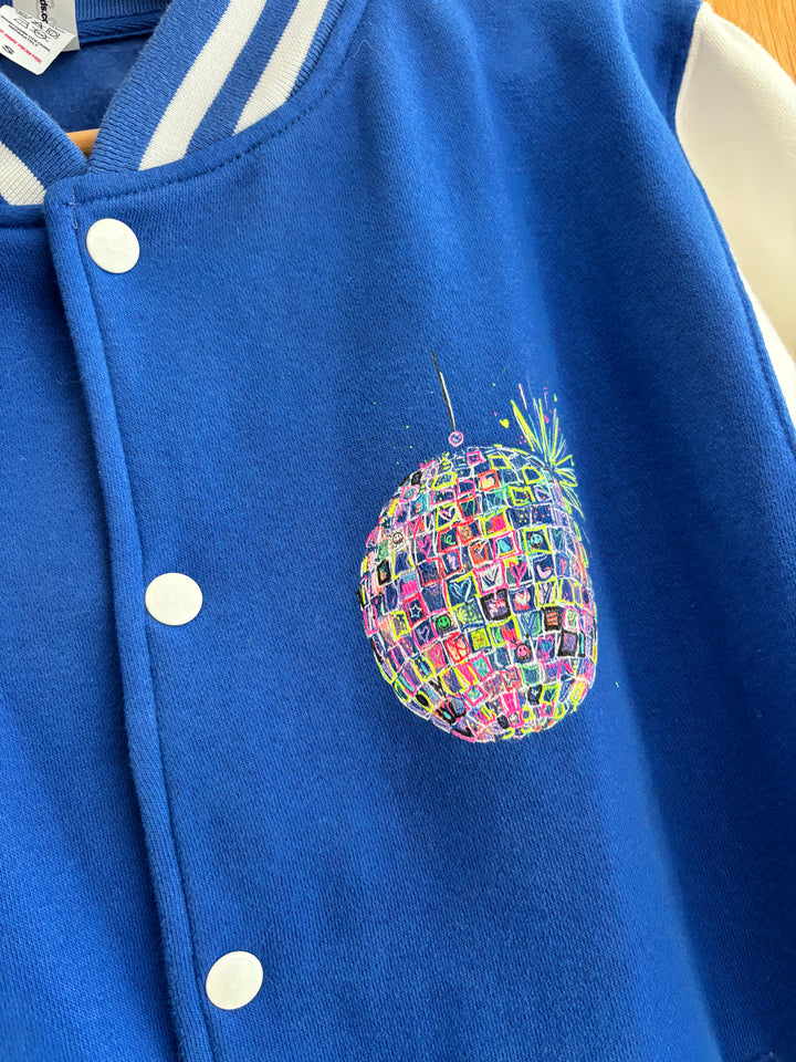 Adults Neon Disco Ball Jacket (Blue) House of Happy Threads
