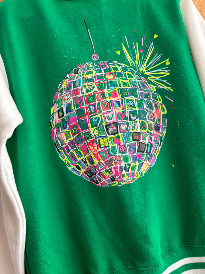 Adults Neon Disco Ball Jacket (Green) House of Happy Threads