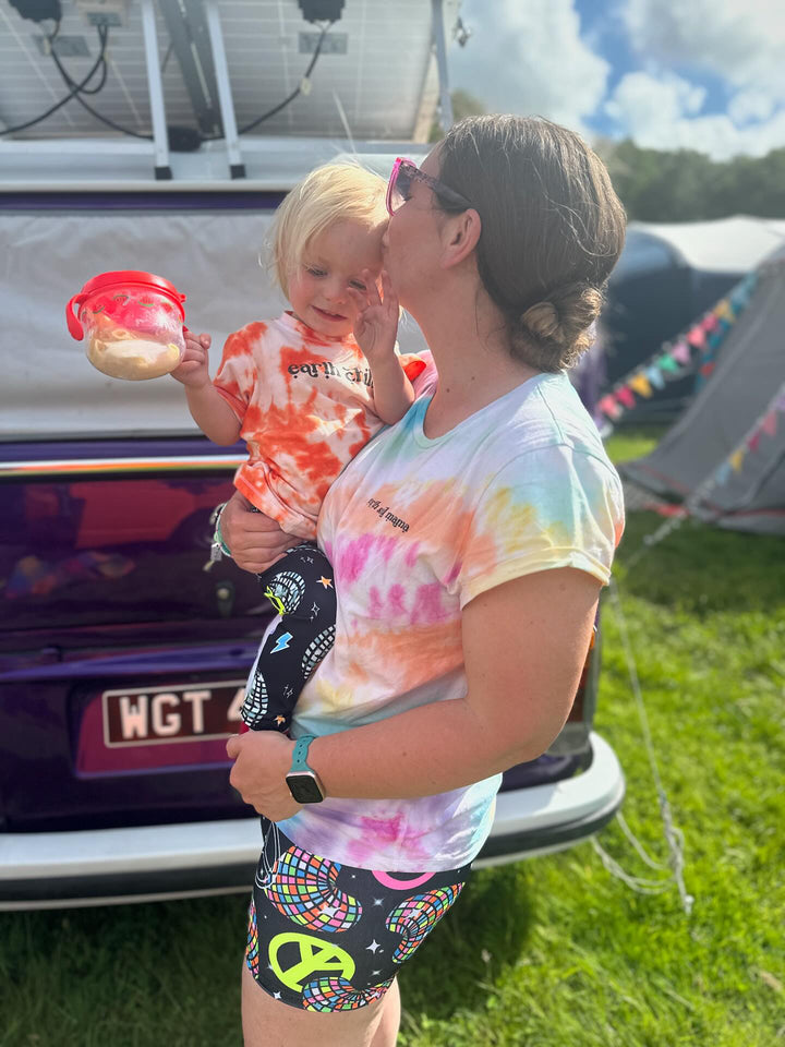 UV Glow Disco Hearts Cycling Shorts House of Happy Threads