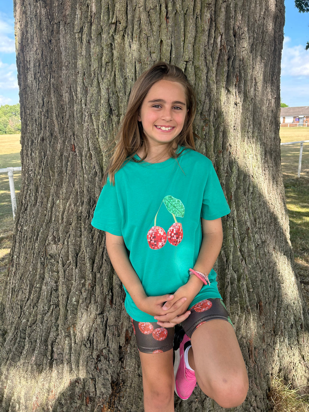 Kids Red Cherry Disco T-Shirt Kids clothes House of Happy Threads