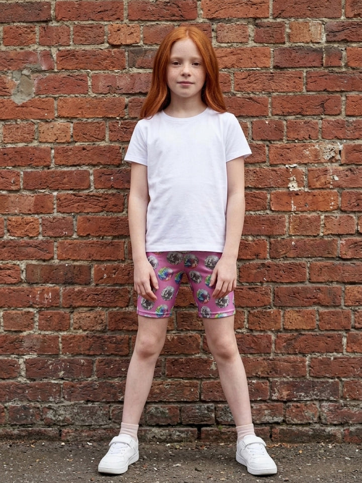 Pink Disco Ball (Holographic)Kids Shorts House of Happy Threads