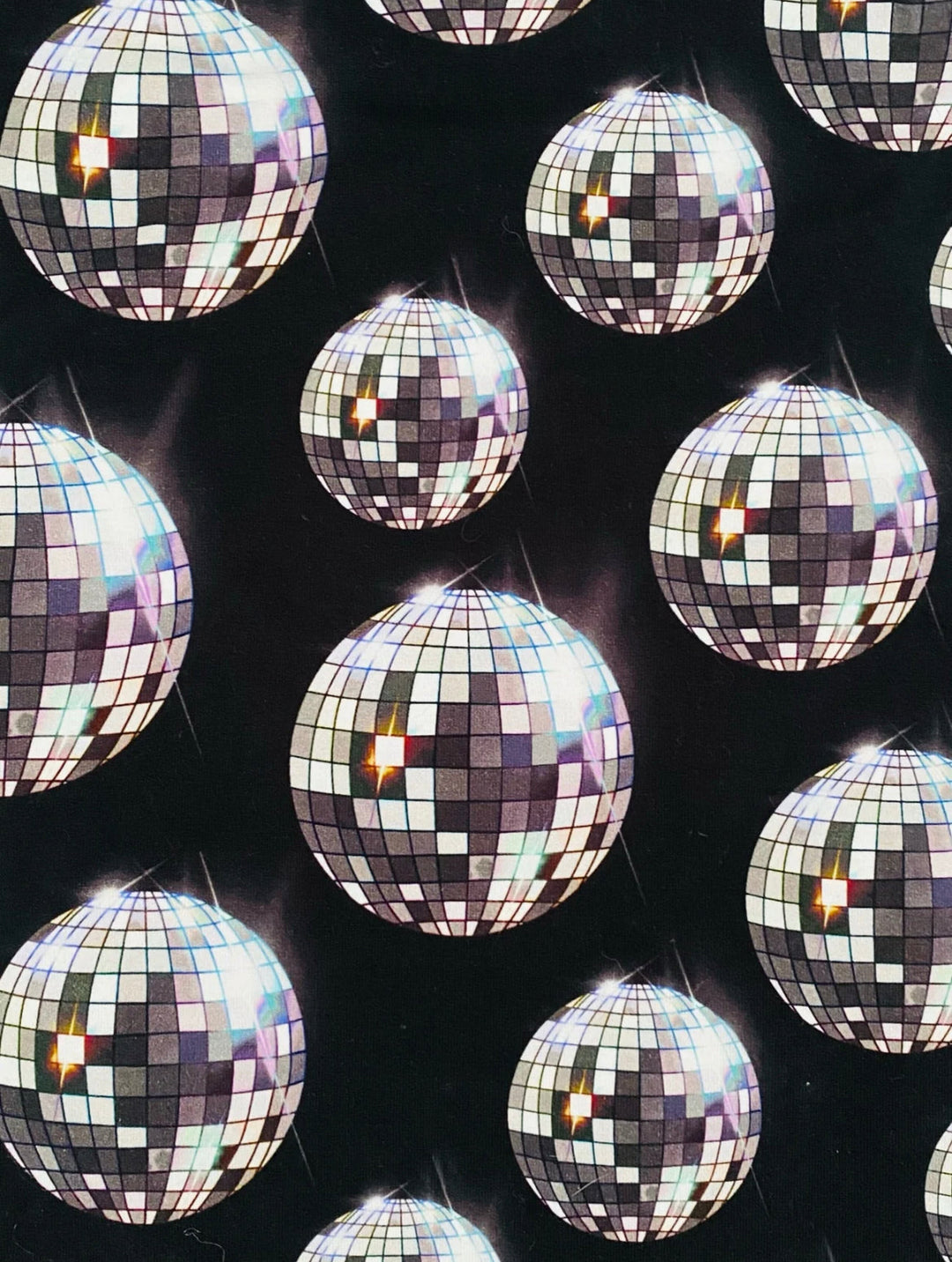 Black Disco Ball Crop Top Co Ord House of Happy Threads