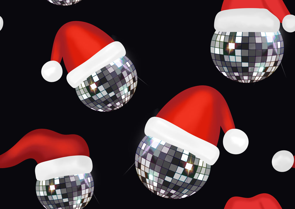 Santa Hat/ Disco Ball Leggings Pre-order House of Happy Threads