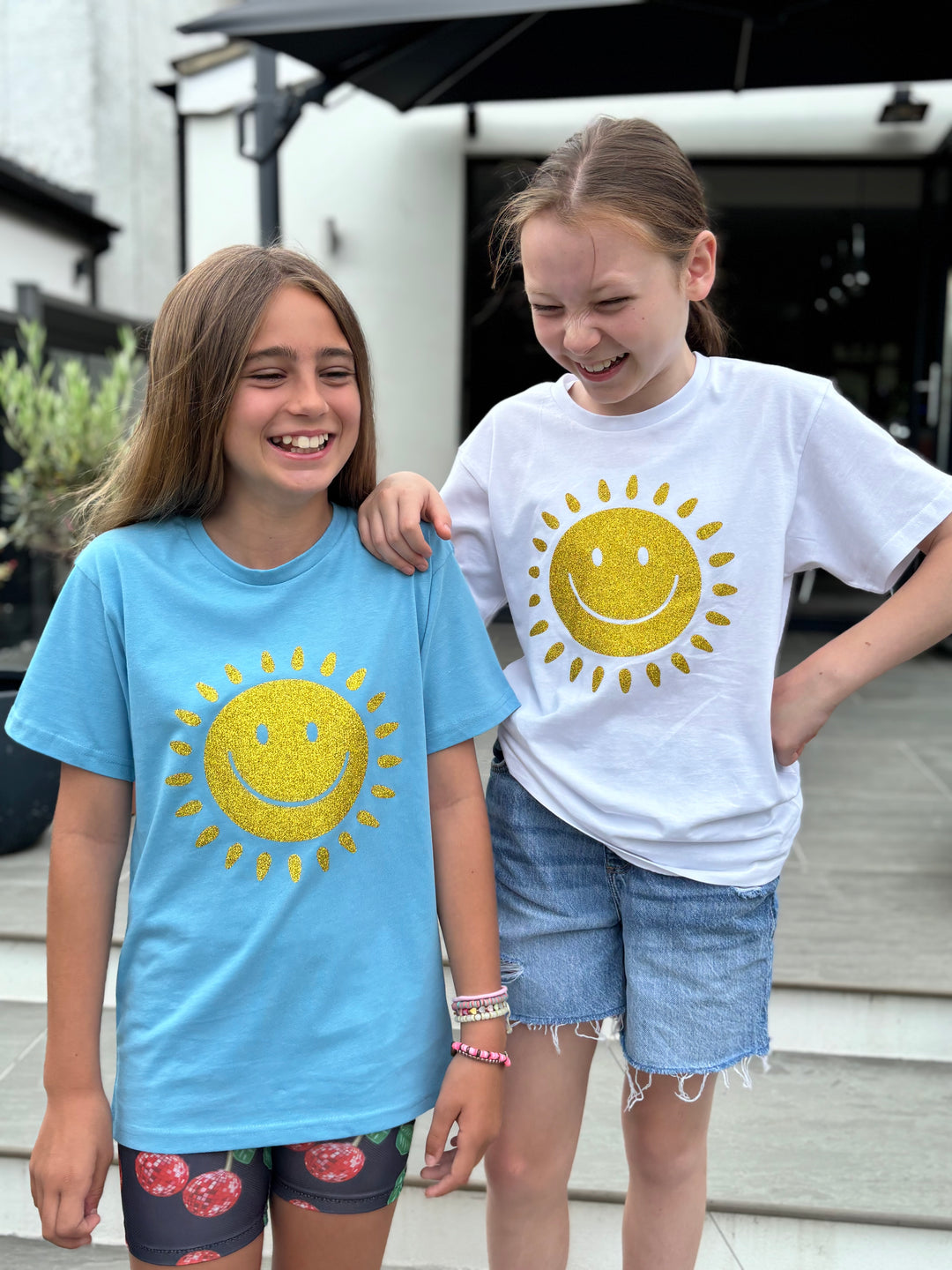 New! Kids Unisex Sparkly Sunshine Tee