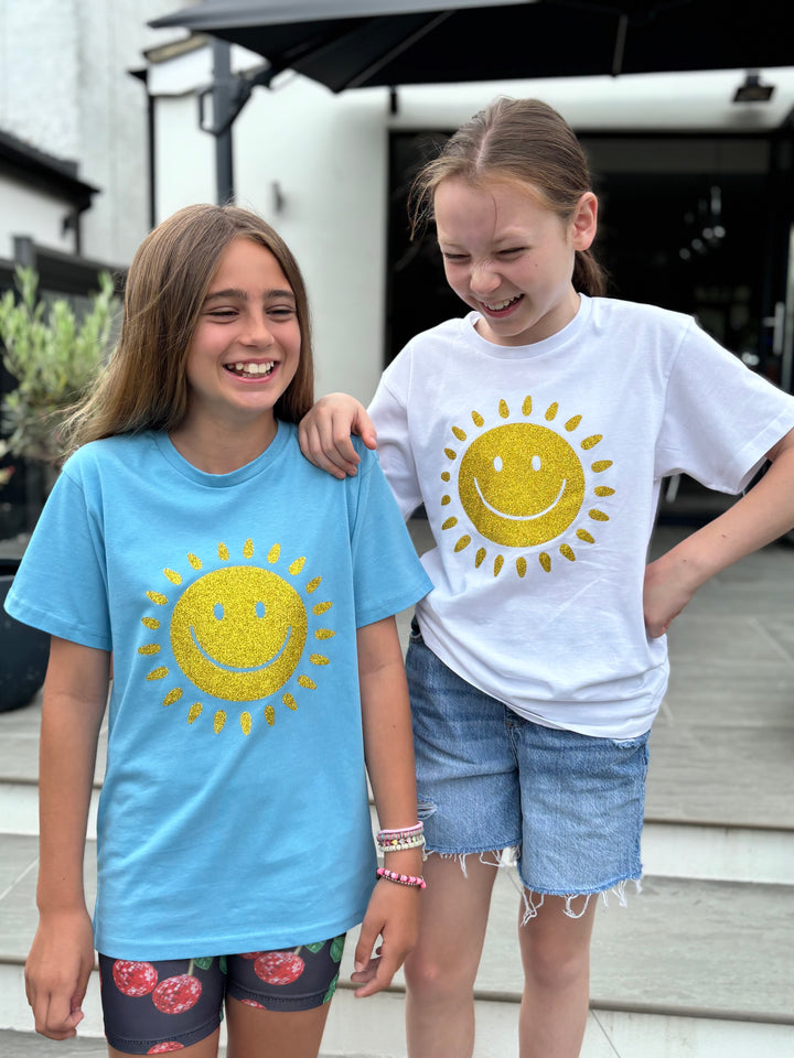 New! Kids Unisex Sparkly Sunshine Tee