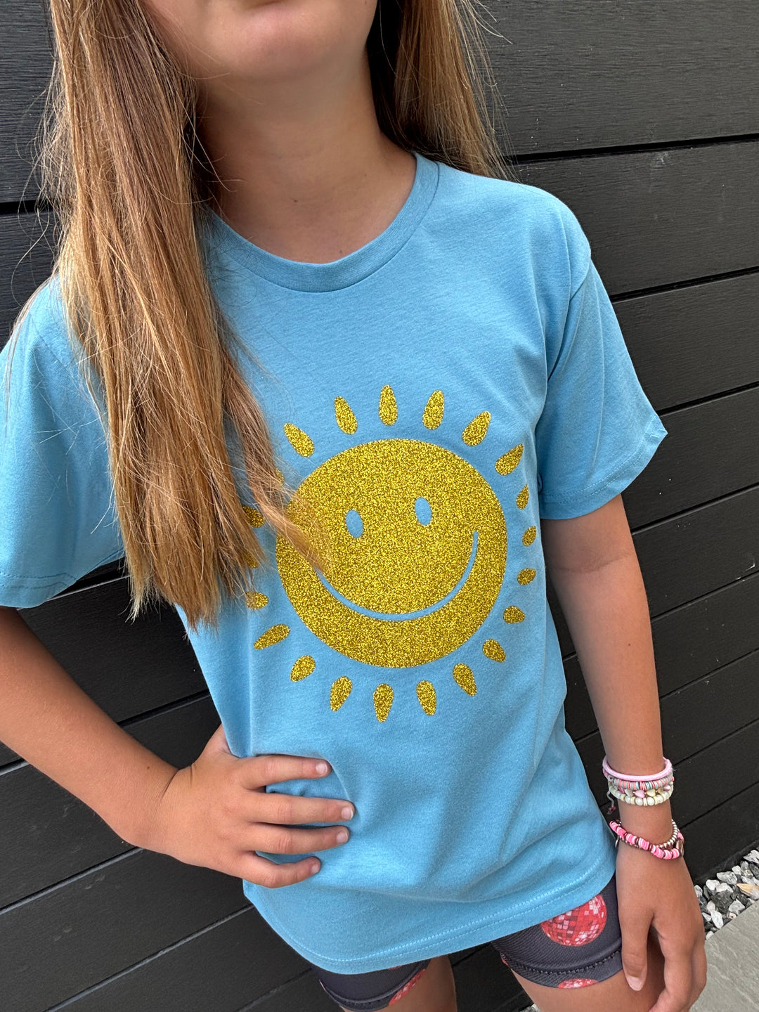 New! Kids Unisex Sparkly Sunshine Tee