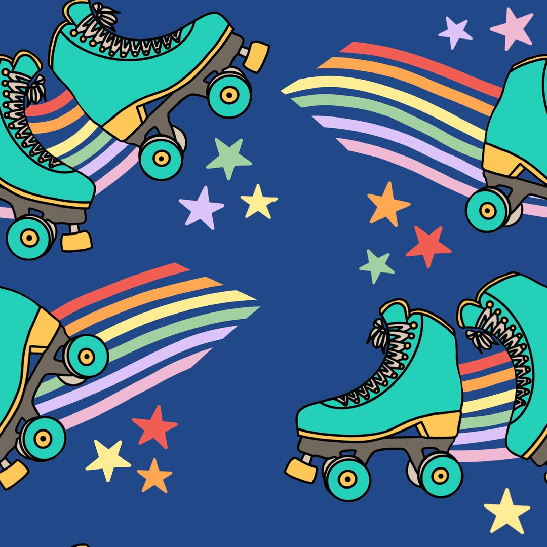 Rainbow Rollerskates Flared Leggings House of Happy Threads