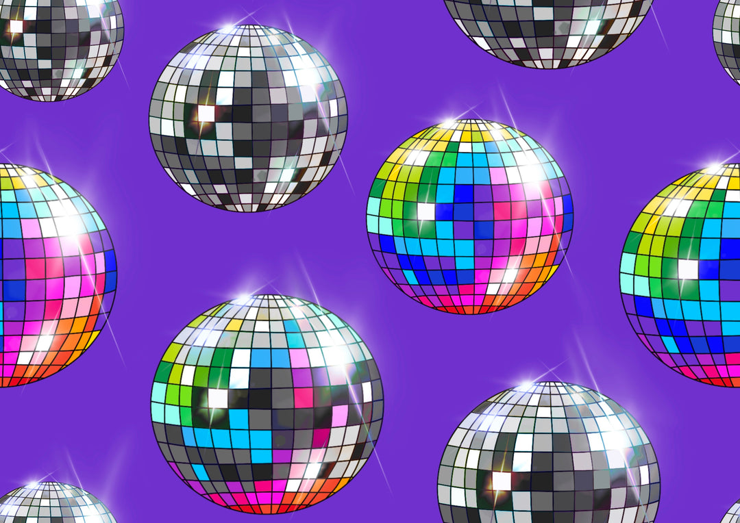 Lilac Disco Balls Round Neck Catsuit House of Happy Threads