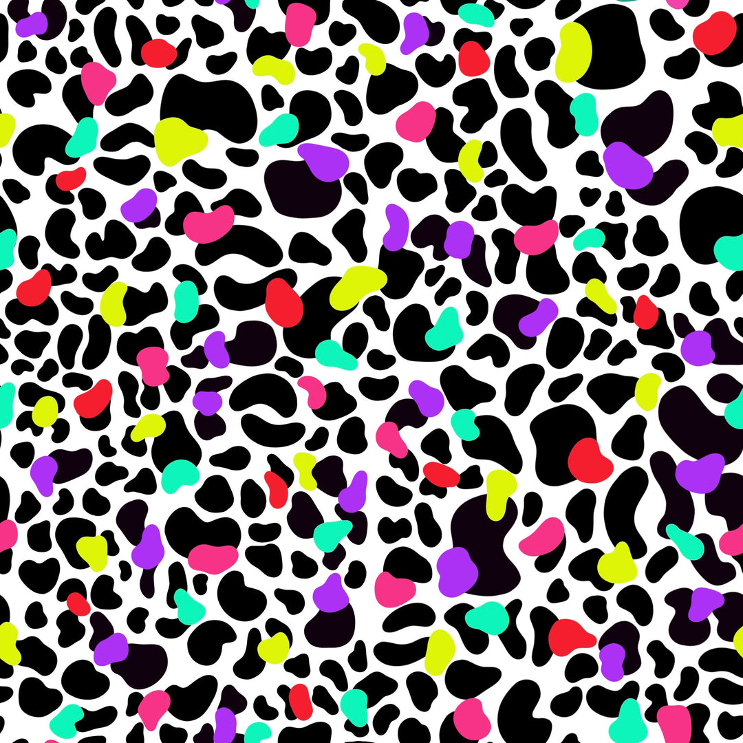 Neon Animal Print Adult flared leggings House of Happy Threads