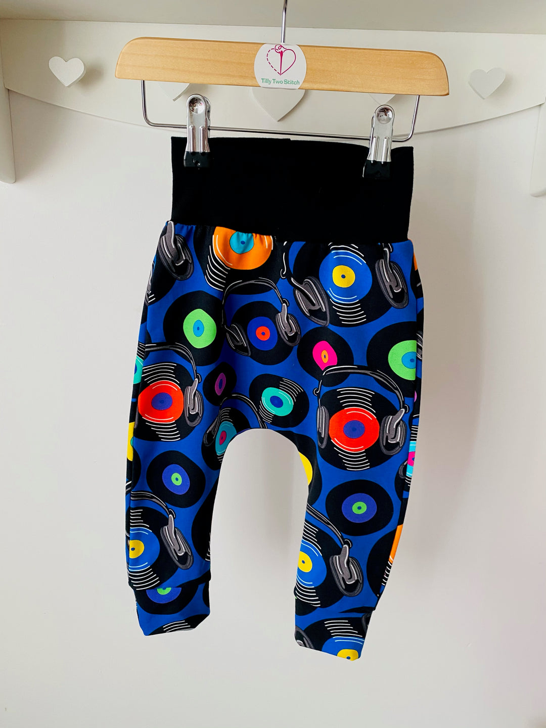 Blue Vinyl Harem Pants House of Happy Threads