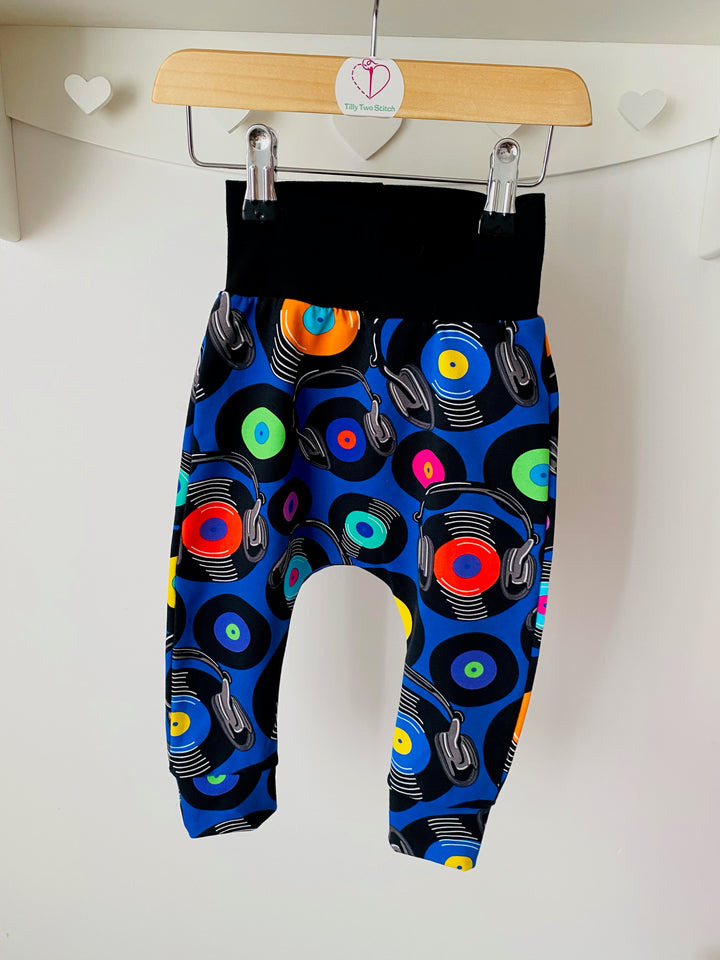 Blue Vinyl Harem Pants House of Happy Threads