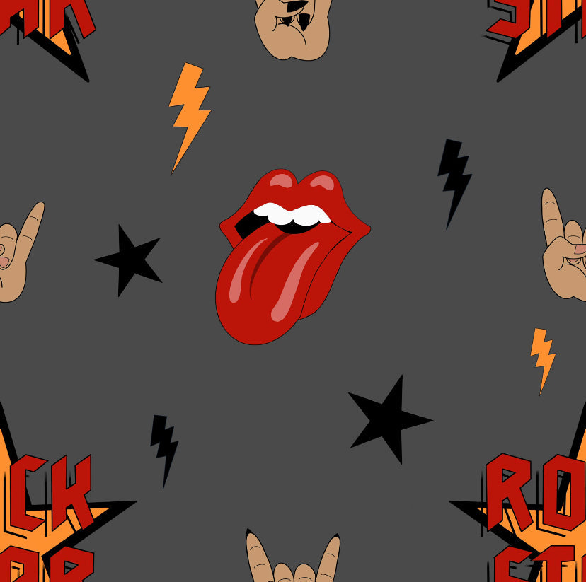 Grey Rockstar Adult flared leggings House of Happy Threads